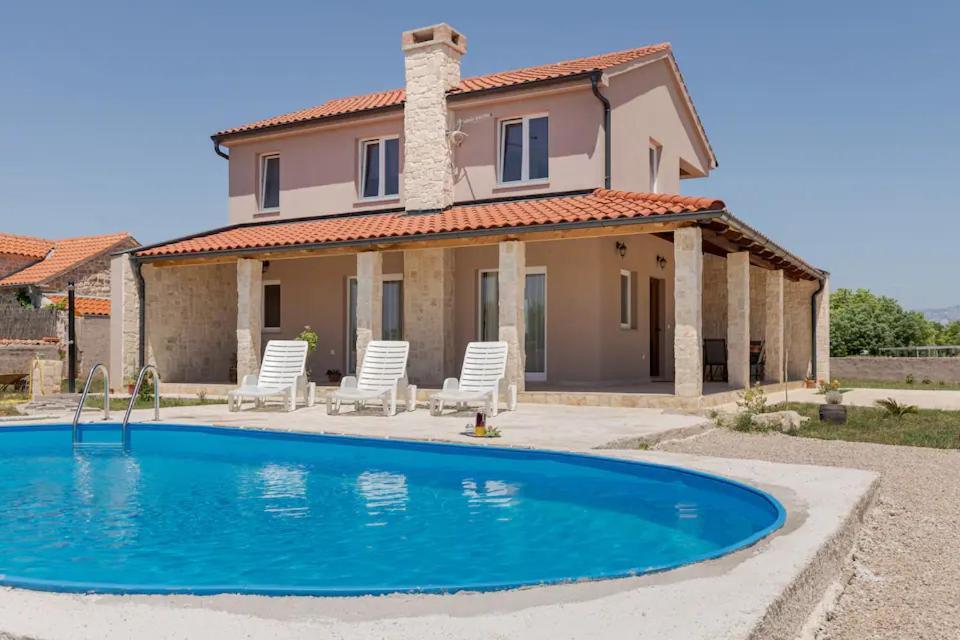 Casa Di Marko-New Modern Rustic House With Pool And Spacious Garden! Privlaka  Exterior foto