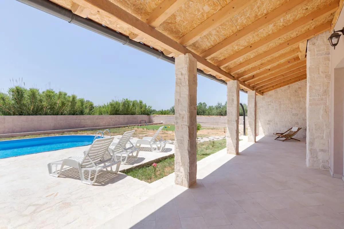 Casa Di Marko-New Modern Rustic House With Pool And Spacious Garden! Privlaka  Exterior foto